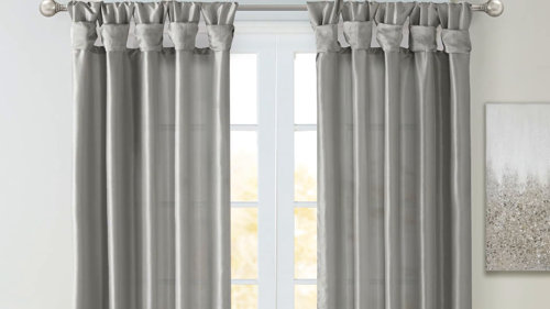 Willa Arlo Interiors Rondo Lightweight Faux Silk Valance with Beads &  Reviews
