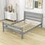 Lit plateforme en bois avec tête de lit et pied de lit Cyriah-1981654257-1981654259