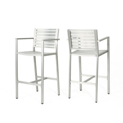 Cadre extérieur en aluminium rouillé 29,50 ", 2 pièces, pour réglages d'intimité de patio