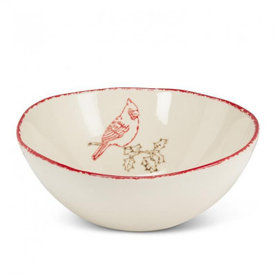 Cardinal Stamp Large Bowl