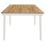 Ensemble de table de salle à manger Prospect en acacia naturel et blanc cassé-347786287