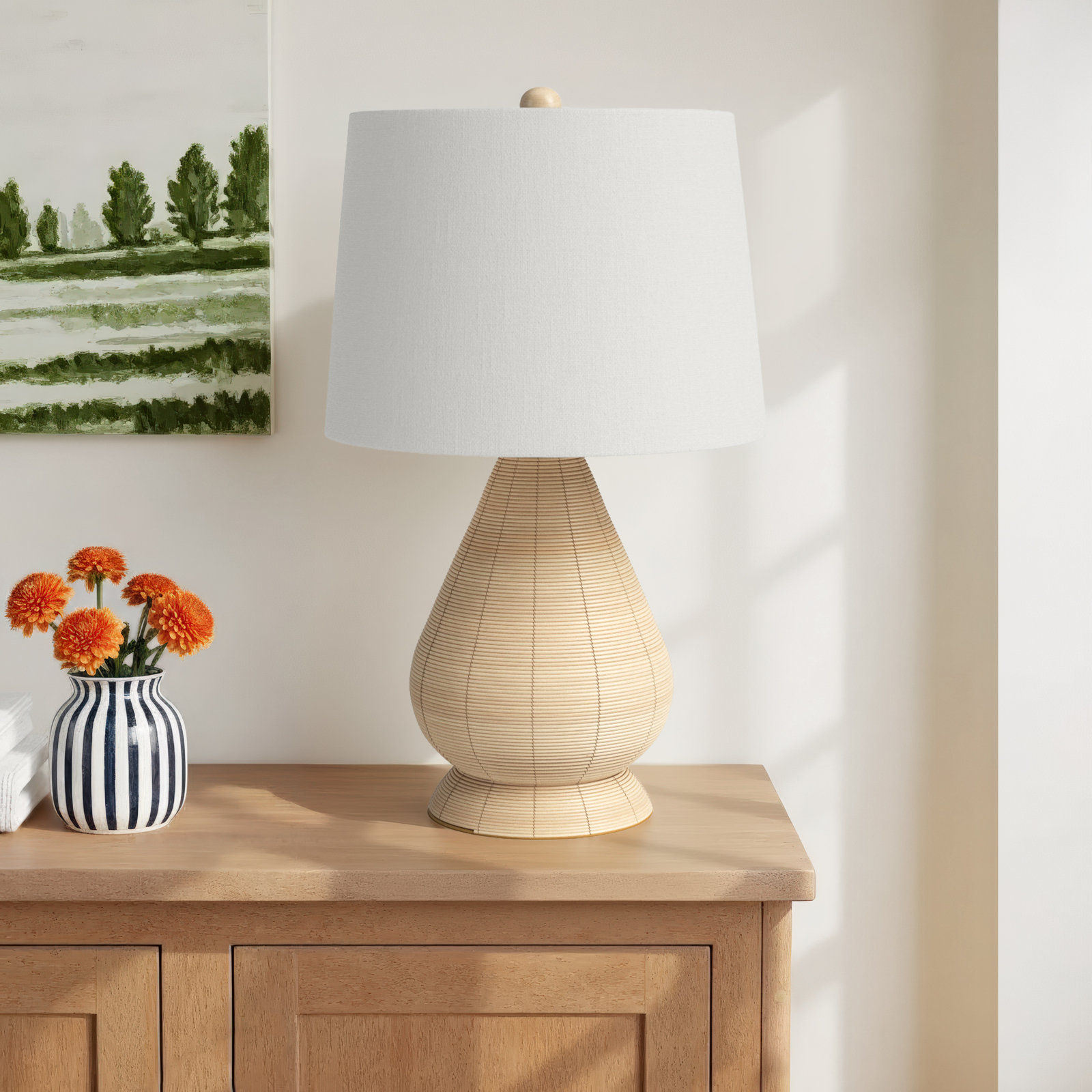 Peterson Wicker/Rattan Table Lamp