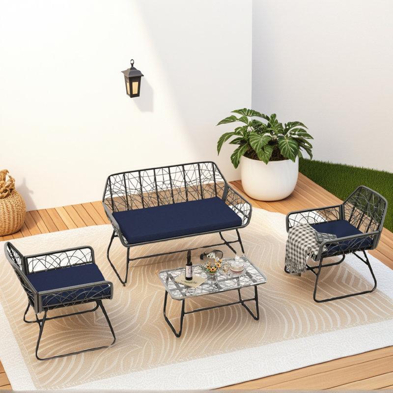 Ensembles repas pour patio, Bleu