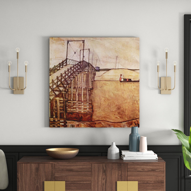 'The Bridge' Painting Print, 70cm H x 70cm W x 1.8cm D