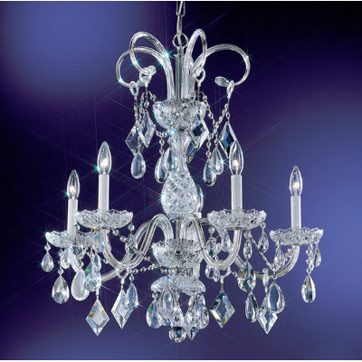 Lustree 5 lumières façon bougie/classique Greiner
