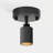 Shura Matte Black Spot Light With Rotatable Head, Integrated LED Bulb, Flush Mount Wall Sconce, 4000K, 455 Lumens-117968762-117968759
