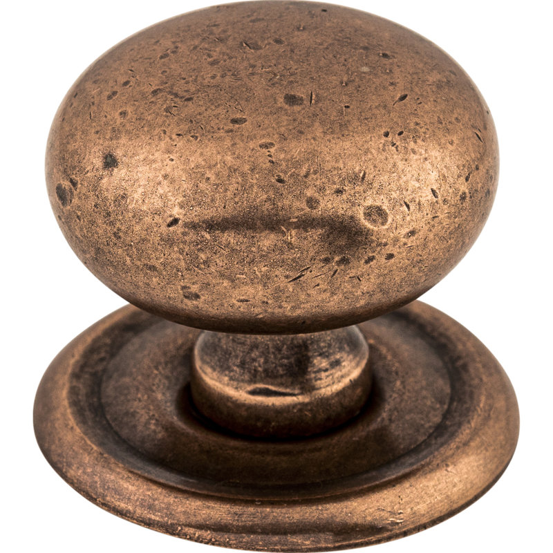 Victoria 1 1/4" Diameter Round Knob, Old English Copper