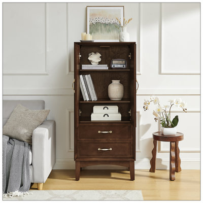 Armoire de rangement de 53,5 pouces de hauteur Mid Century Modern