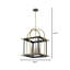 Luminaire suspendu 4 lumières Michaelann