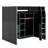 Wood Loft Bed With Desk,Open Wardrobe,Storage Compartments And RGB Lights-1337280841