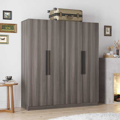 70.9" H 4-Door Large Wardrobe Armoire