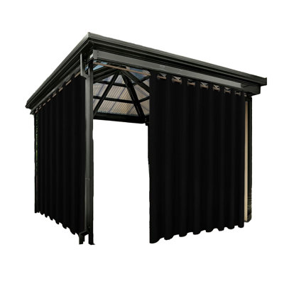 Rideaux d'extérieur imperméables extra larges pour patio DIDADI