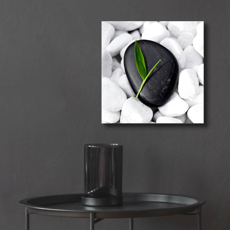 «Zen Stone» par Photoinc Studio, art mural en verre acrylique, H 12 po x l 12 po x P 0,13 po