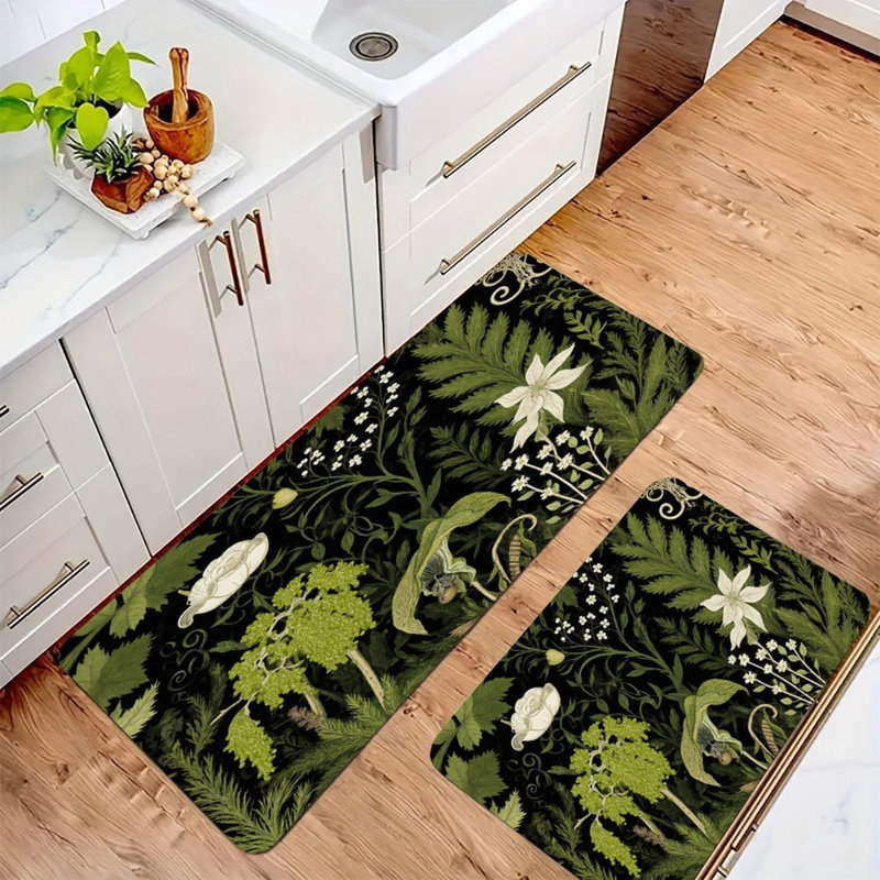 Tapis de cuisine antidérapant 2 pièces