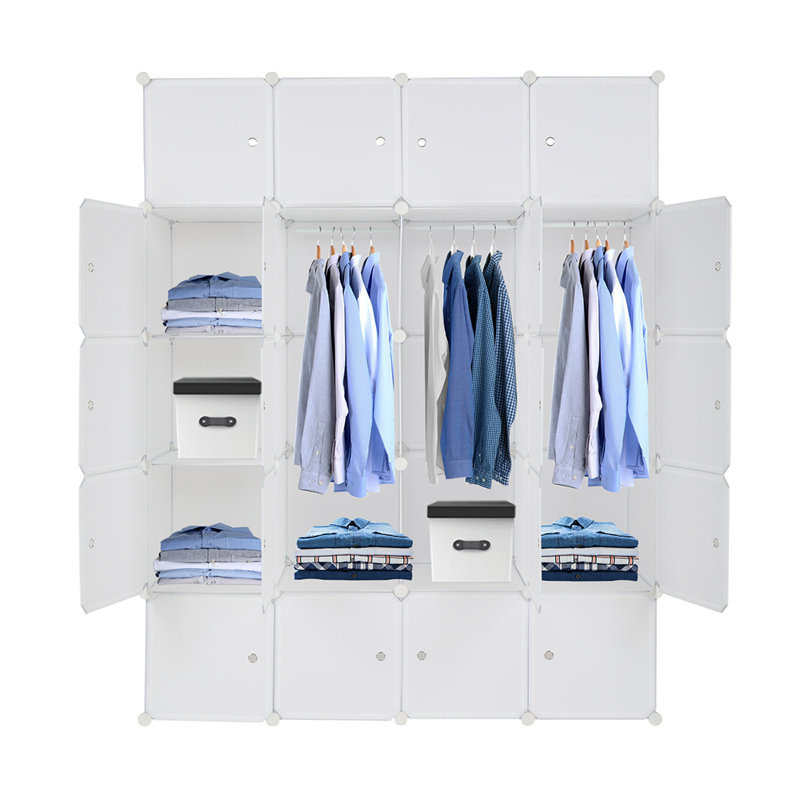 Huguenot 20 Door Plastic Wardrobe