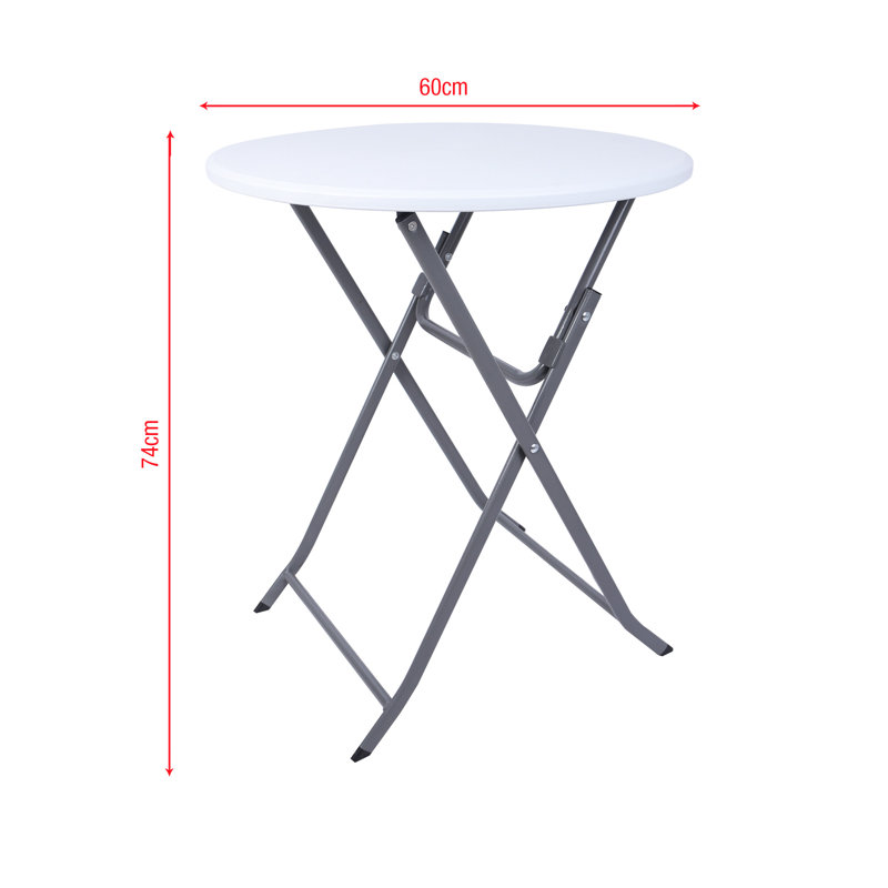 60cm Circular Folding Table