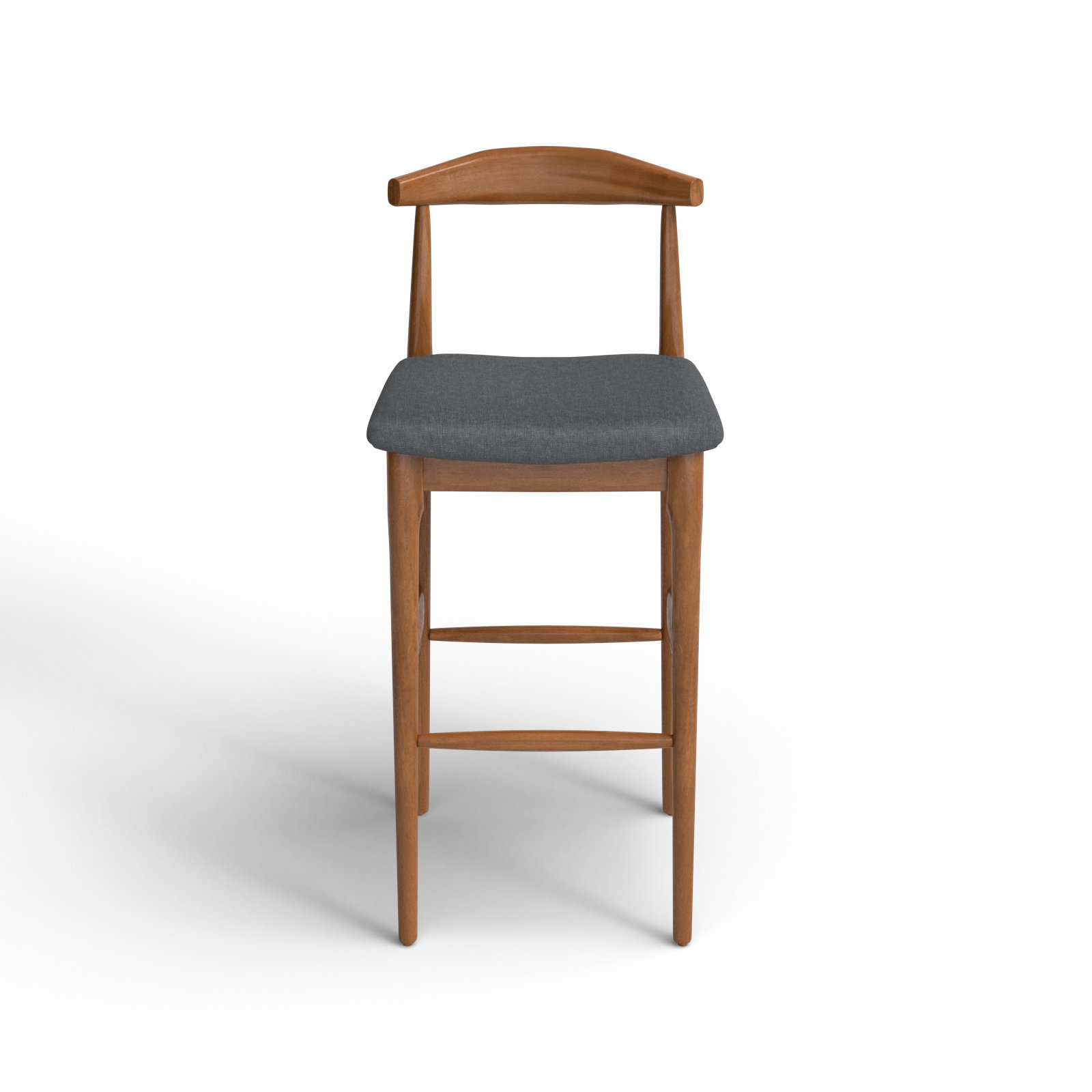 Hank Counter/Bar Stool, Walnut, Dark Gray, Bar Stool (29.6" Seat Height)