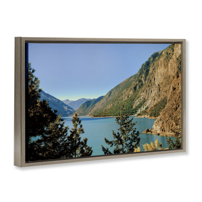 Golden Peaks over River Floating Frame, design by Madison Starnes Photography