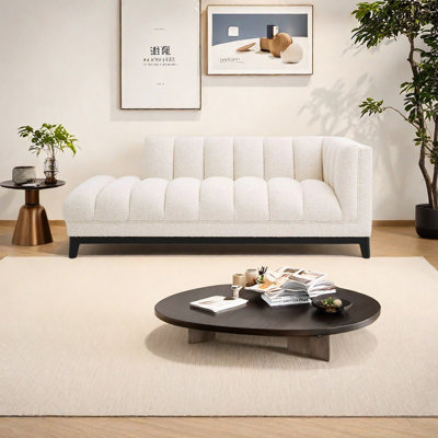 Chaise longue en polaire agneau Sleek Comfy