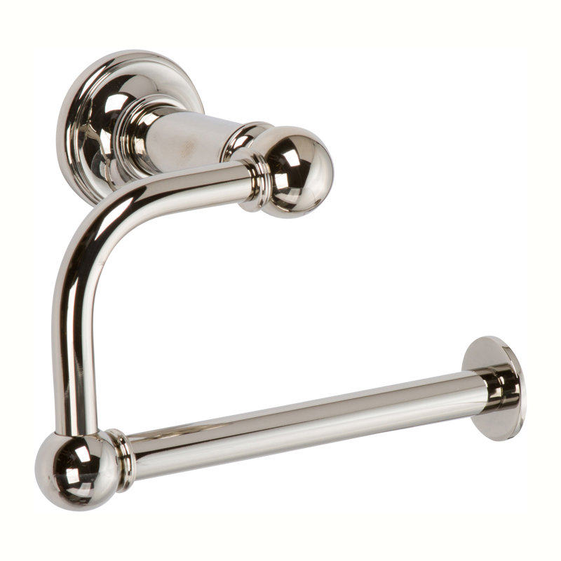 Columnar Hanging Toilet Paper Holder, Polished Nickel