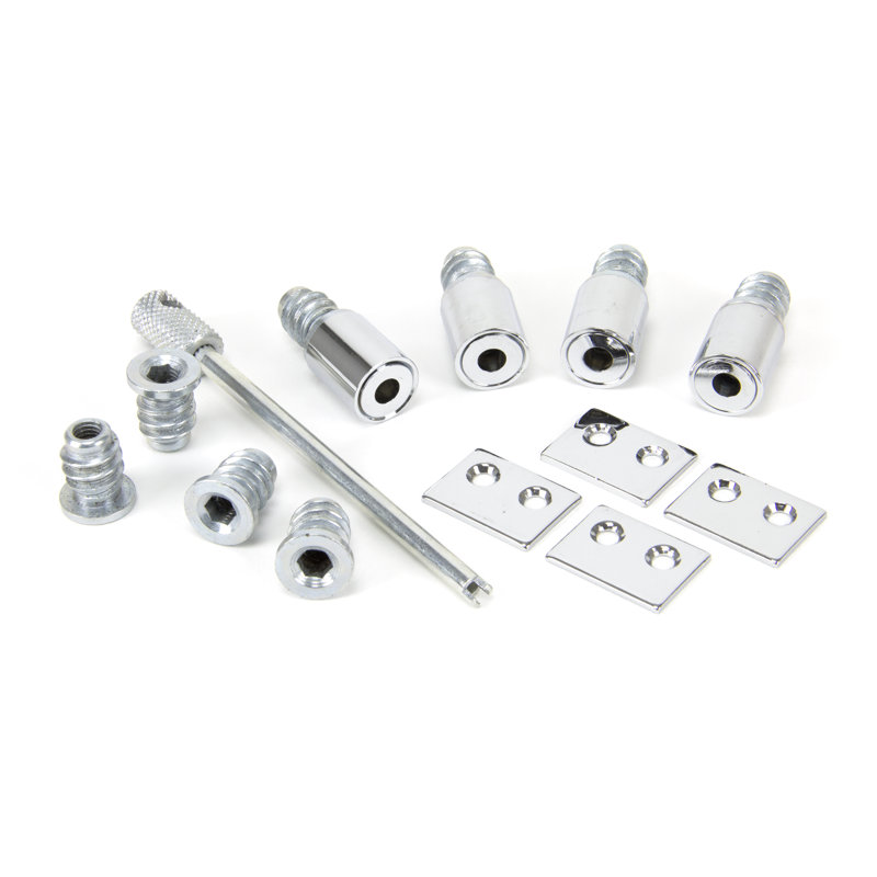Secure Stops Door Accessory, Polished Chrome