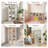  Bomeda 7-Cube Reversible Open Shelf Bookcase, Storage Organizer, White-1622134702