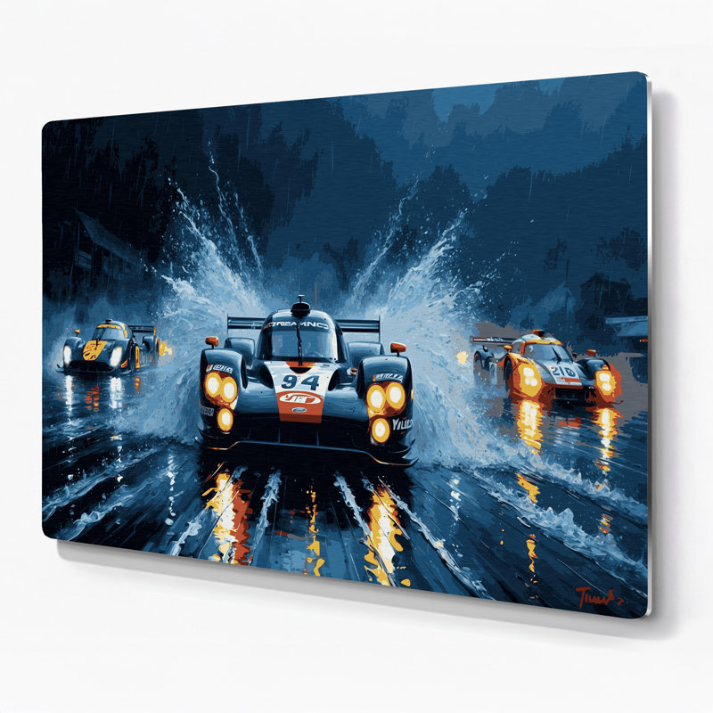 Art mural en métal Sports Endurance Racing, H 144 po x l 216 po x P 0,05 po