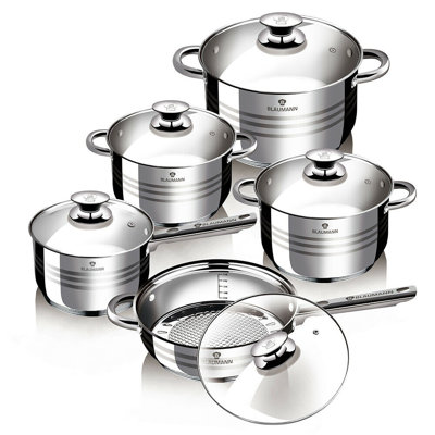10 - Piece Non-Stick Stainless Steel Cookware Set