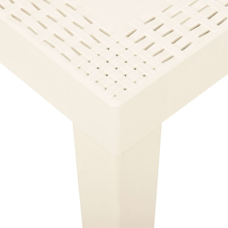 Ethean Rectangular Outdoor Dining Table , 79cm cm W 65cm cm D, White