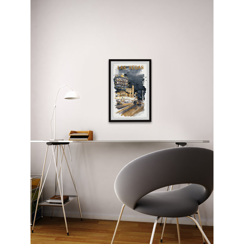 Divertissement - Capitale du divertissement - Cadre photo sur papier, H 18 po x l 12 po x 1,5 po