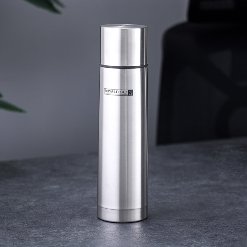 Royalford Stainless Steel Vacuum Water Bottle, 8.8cm H x 8.8cm W x 8.8cm D