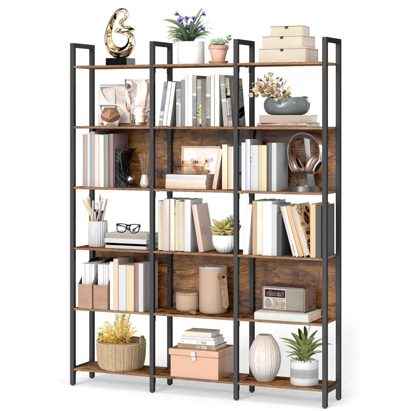 187cm H x 128cm W Metal Bookcase