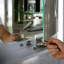 Surface Mirrored Bathroom Cabinets with Mirror and 4 Adjustable Shelves