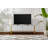 Chrisina Modern TV Stand with Elegant White & Gold Finish, 70.9 x 19.7 x 11.8 inches | 100% Melamine Coated Particle Board, Thickness: 0.7 inches | Stylish Design Perfect for Living Room & Entertainment Spaces, Durable & Chic-105514841