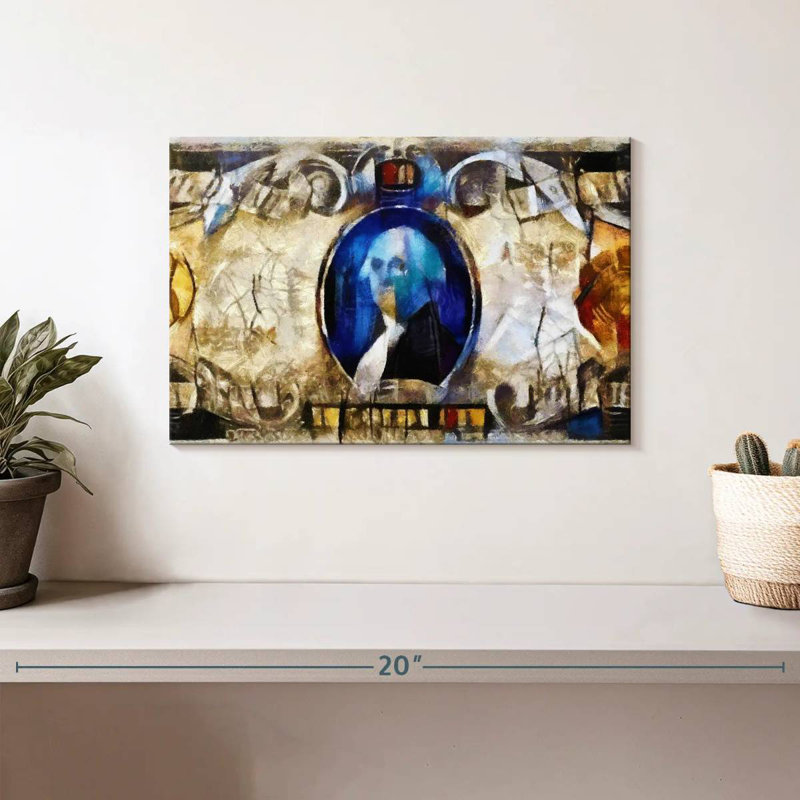 Kerner Abstract Money Bill, 8" H x 12" W