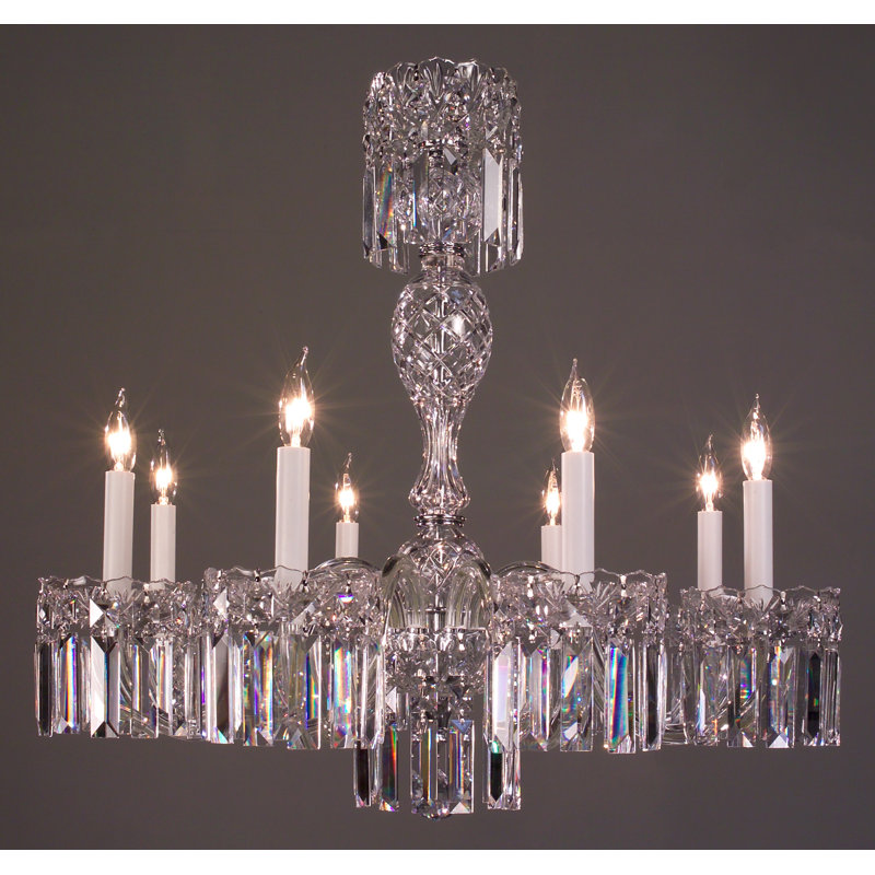 Lustree 8 lumières façon bougie/classique Grigsby, Crystalique-Plus