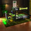 Lits de jeu multifonctionnels, structure en bois, style moderne, configuration peu encombrante