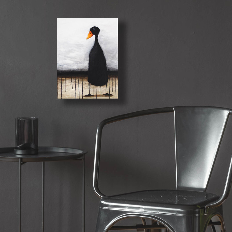 «The Black Duck» par Lucia Stewart, H 16 po x l 12 po x P 0,13 po