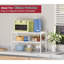 Tablette de rangement robuste pour la cuisine - Organisateur extensible, empilable et réglable pour armoires, placards, garde-manger et comptoir