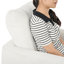 Fauteuil d'appoint en tonneau avec pieds en bois massif Boucle Barrel | Fauteuil rembourré moelleux avec coussin de taille pour le salon et la chambre à coucher-2116922482