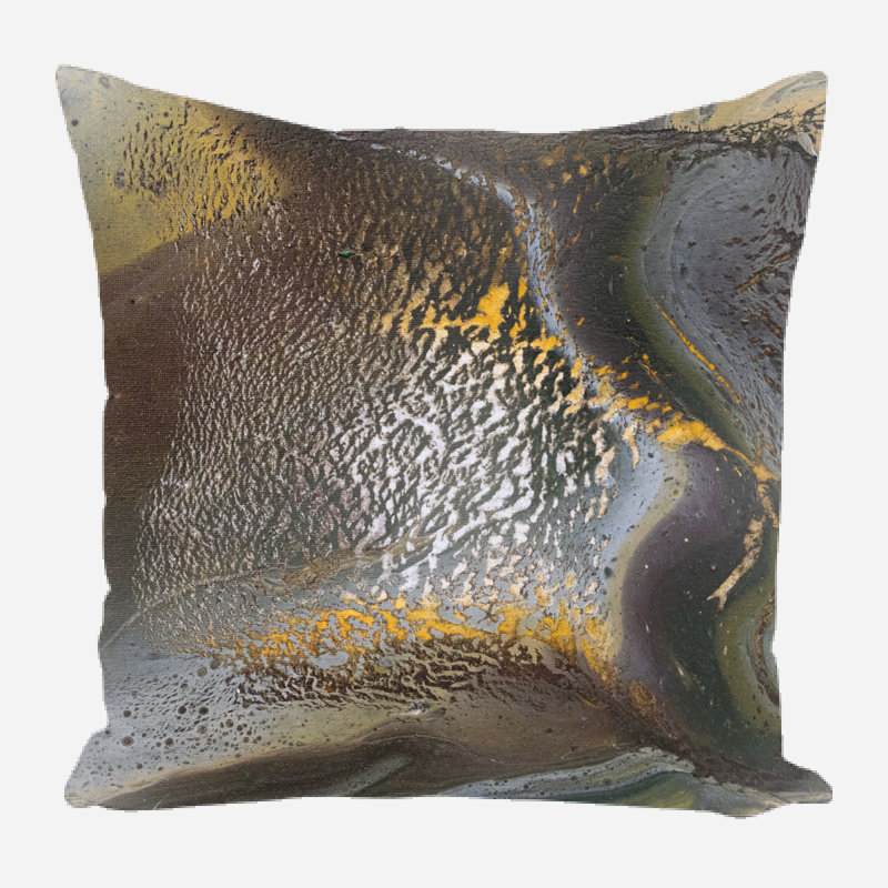 Coussin décoratif en lin Hayfield By Rachel Farmer, 13 po x 13 po