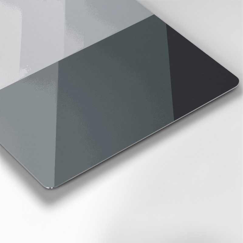 Minimalisme 72, art mural gris en métal, H 32 po x l 32 po