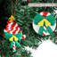 8 pièces de décorations de Noël en forme de sucette de Noël en argile polymère, décorations d'arbre de Noël