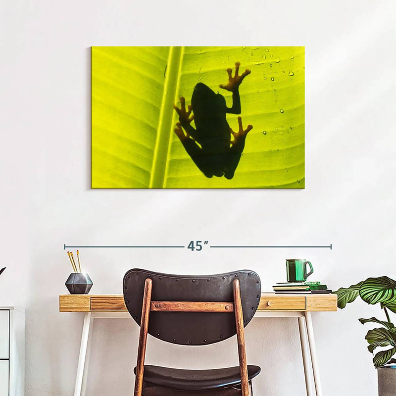 Frog On Leaf, 24" H x 36" W
