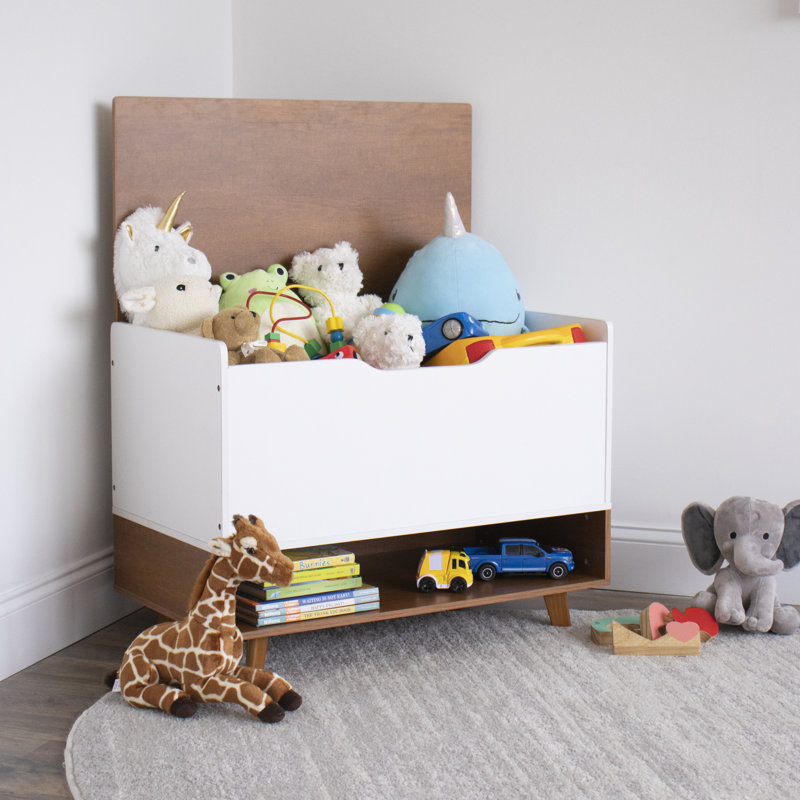 Boîte à jouets Hewish, Brun / Blanc
