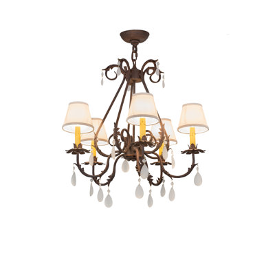 Greenbriar Oak 5 - Light Chandelier