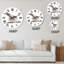 Portrait d'un lapin sur blanc II - Horloge murale traditionnelle-746784103