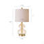 Lampe de table courbée en verre, ensemble de 2-129385661-129385662