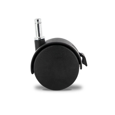 2 3/8 po Roulettes pivotantes noires en nylon Hercules