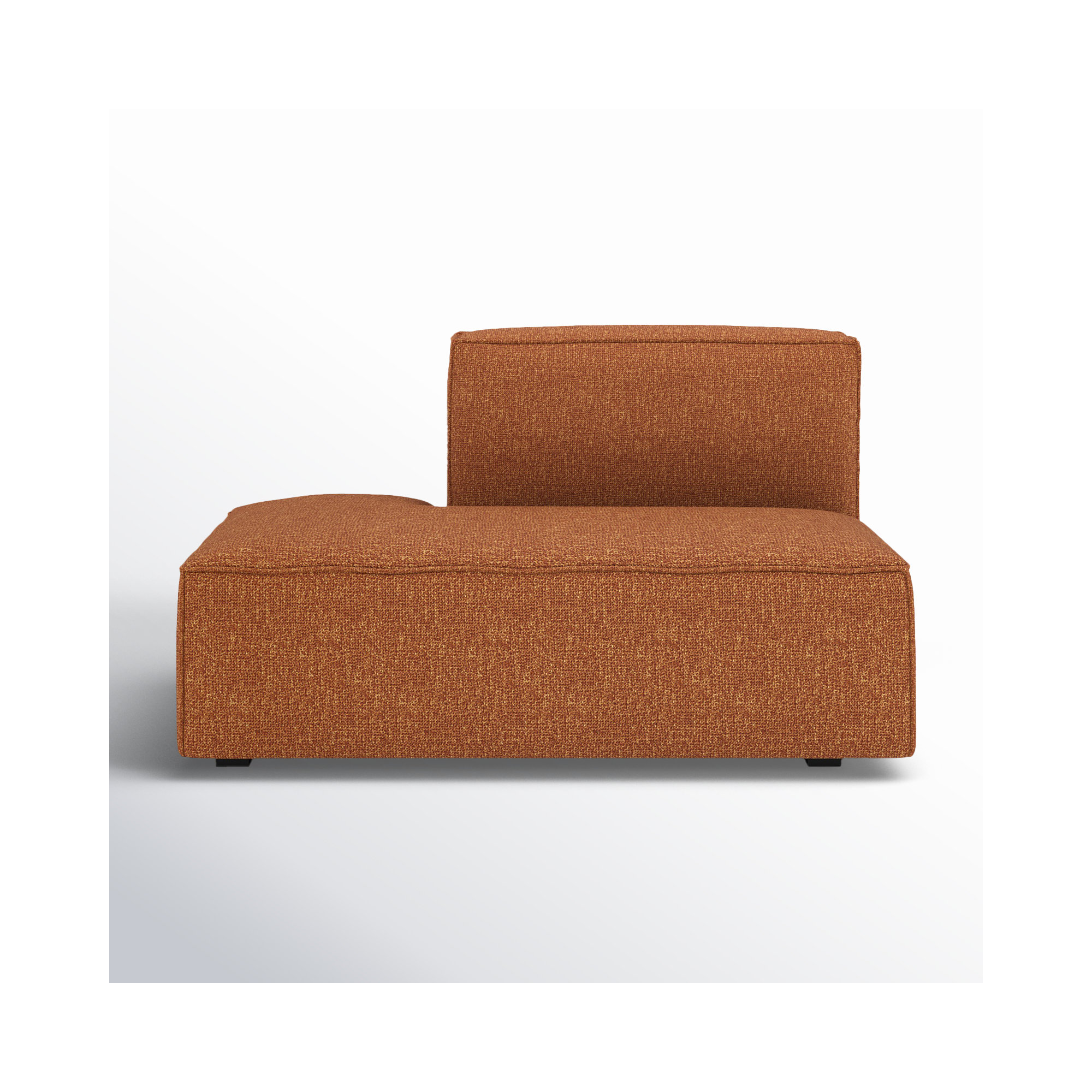 Shonnard Upholstered Chaise Lounge, Bjorn Rust Performance Twill, Left Hand Facing